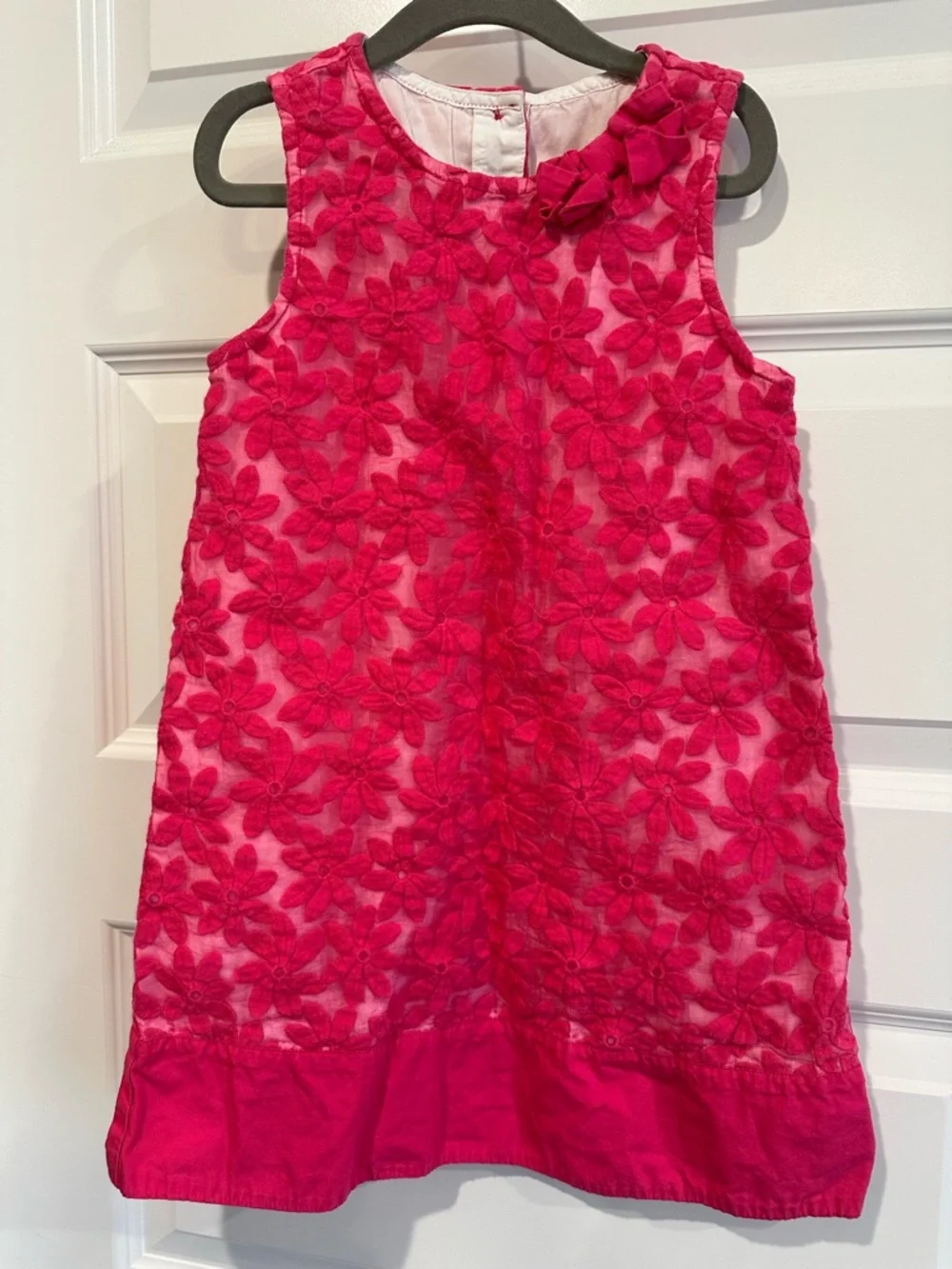 Gymboree Girls Pink Floral Lace Dress - EUC
